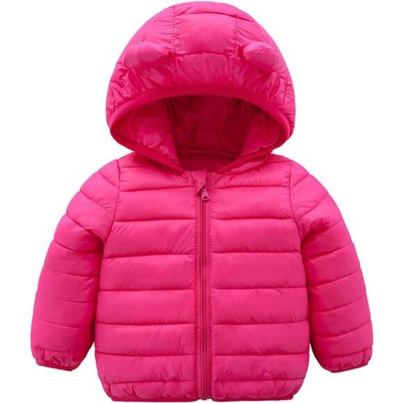 Winter Coats for Kids with Hoods (Padded) Light Puffer Jacket